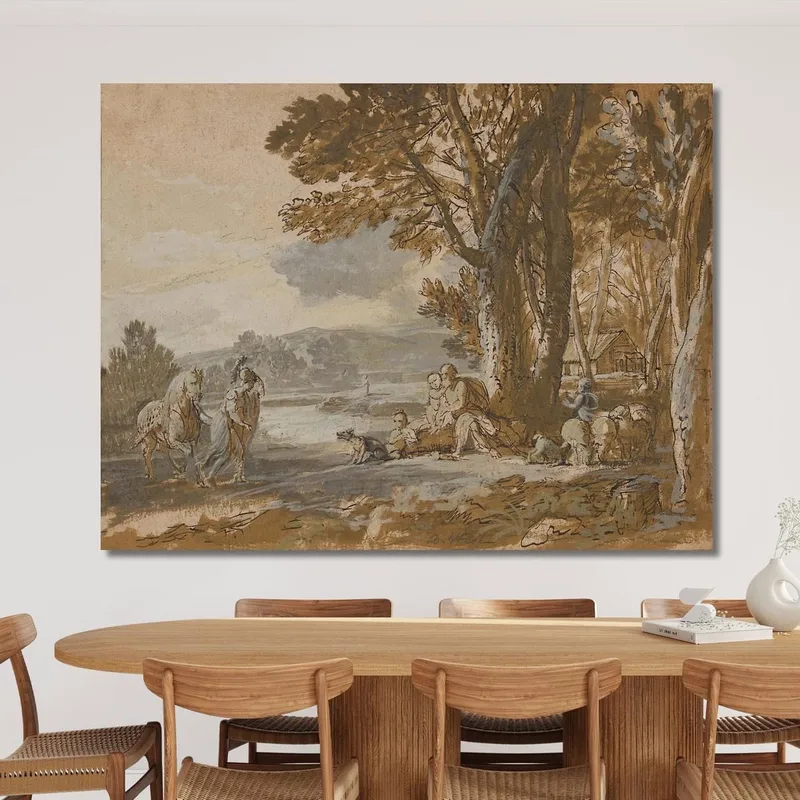 Un Paisaje Clásico Benjamin West