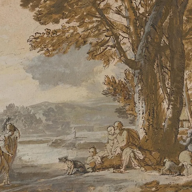Un Paisaje Clásico Benjamin West