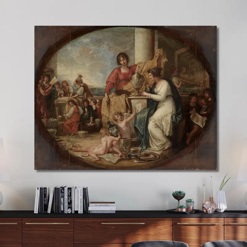 Manufacture Britannique Un Croquis Benjamin West