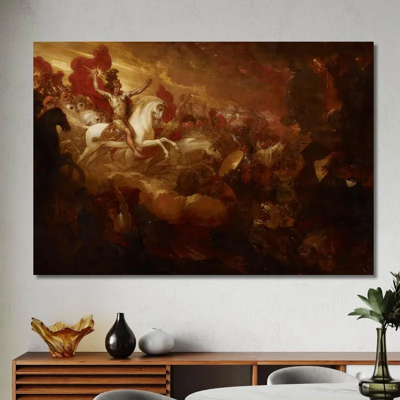 Distruzione Della Bestia E Del Falso Profeta Benjamin West quadro stampa su tela