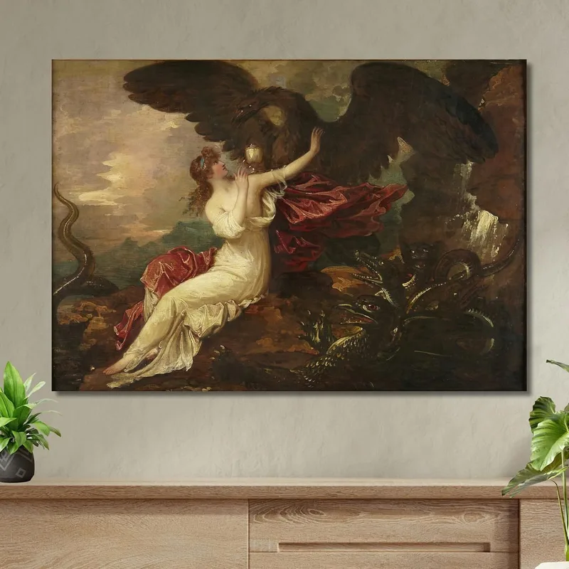 Adler Bringt Psyche Den Pokal Benjamin West