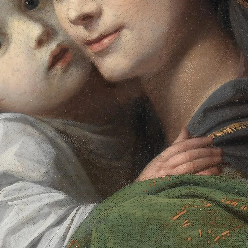 Elizabeth Shewell West E Suo Figlio Raphael Benjamin West quadro stampa su tela