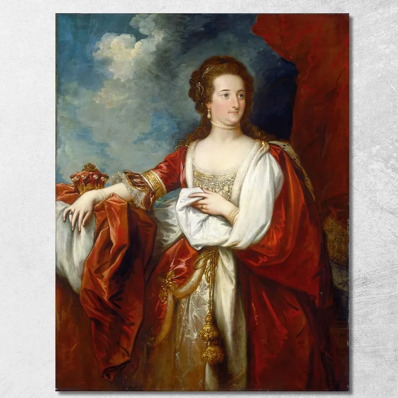Isabel, Condesa De Effingham Benjamin West cuadro en lienzo