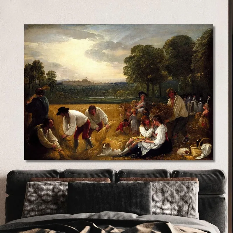 Raccolta A Windsor Benjamin West quadro stampa su tela
