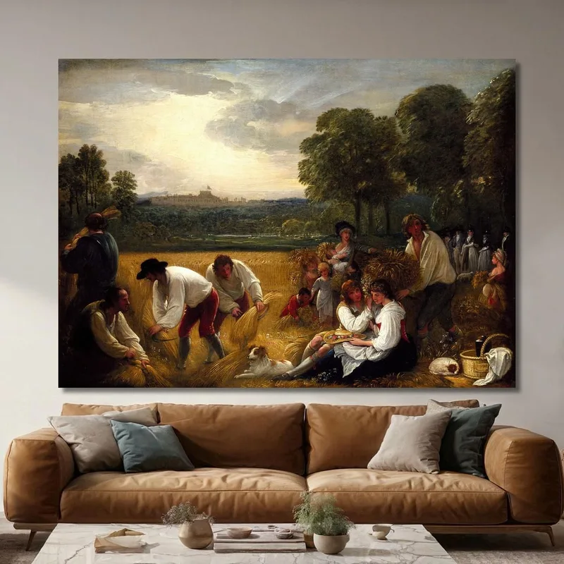 Raccolta A Windsor Benjamin West quadro stampa su tela