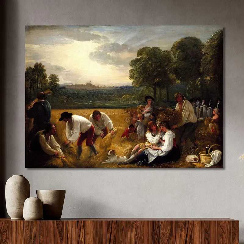 Raccolta A Windsor Benjamin West quadro stampa su tela