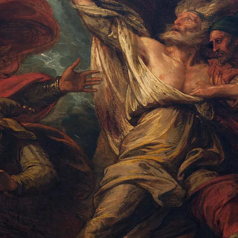 Re Lear Benjamin West quadro stampa su tela