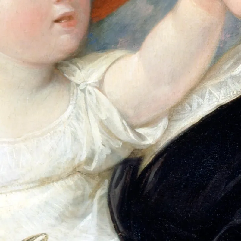 La Signora Benjamin West Ii Con Suo Figlio Benjamin West Iii Benjamin West quadro stampa su tela