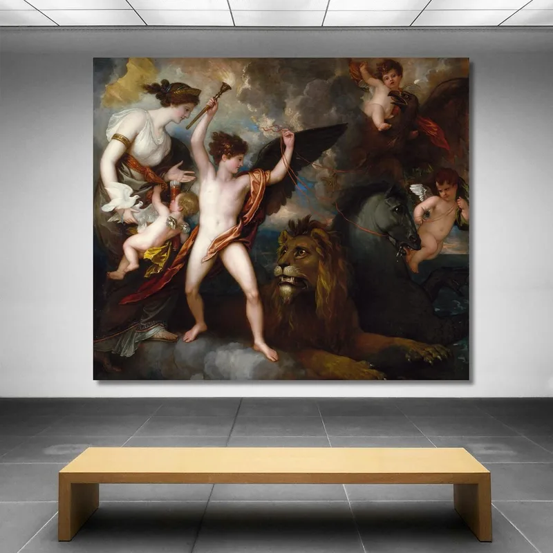 Omnia Vincit Amor O El Poder Del Amor En Los Tres Elementos Benjamin West