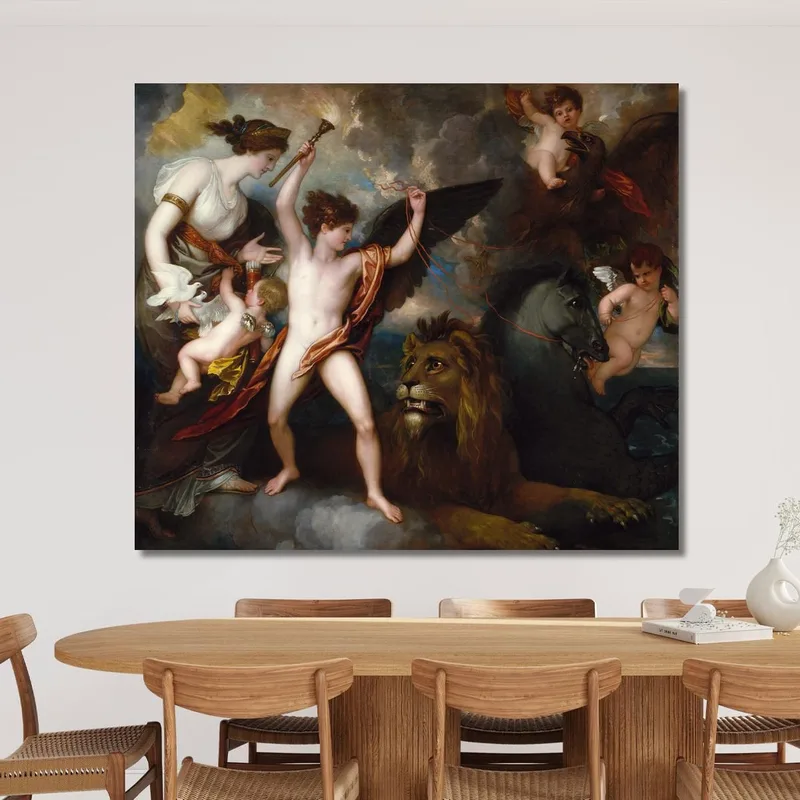 Omnia Vincit Amor O El Poder Del Amor En Los Tres Elementos Benjamin West