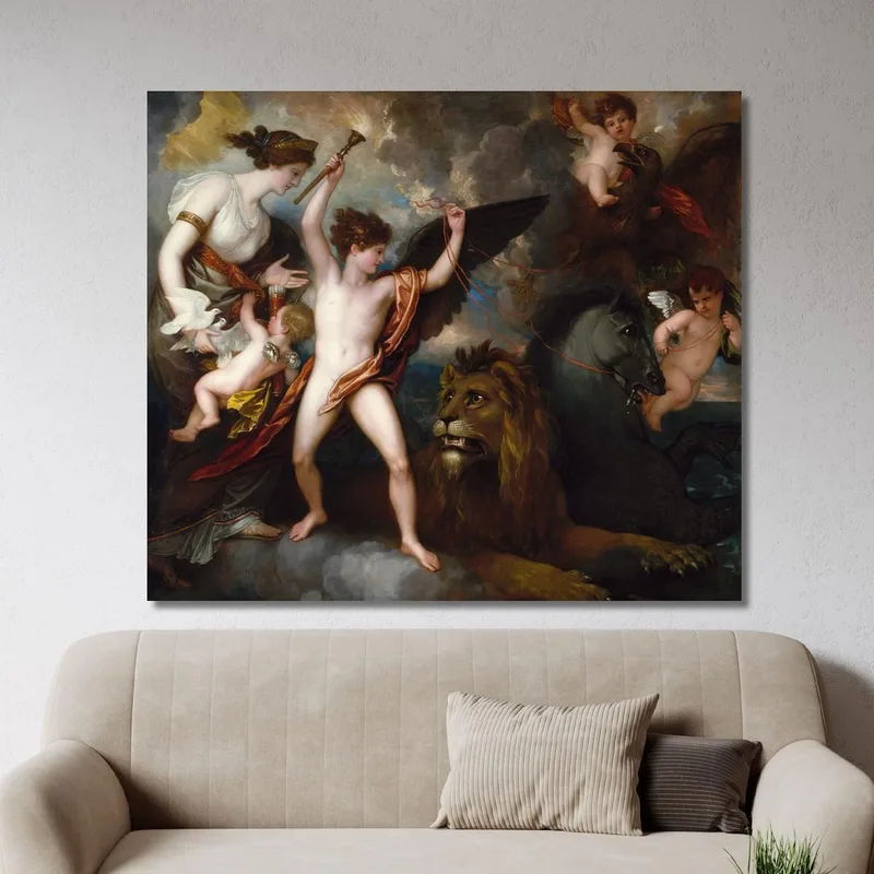 Omnia Vincit Amor O El Poder Del Amor En Los Tres Elementos Benjamin West
