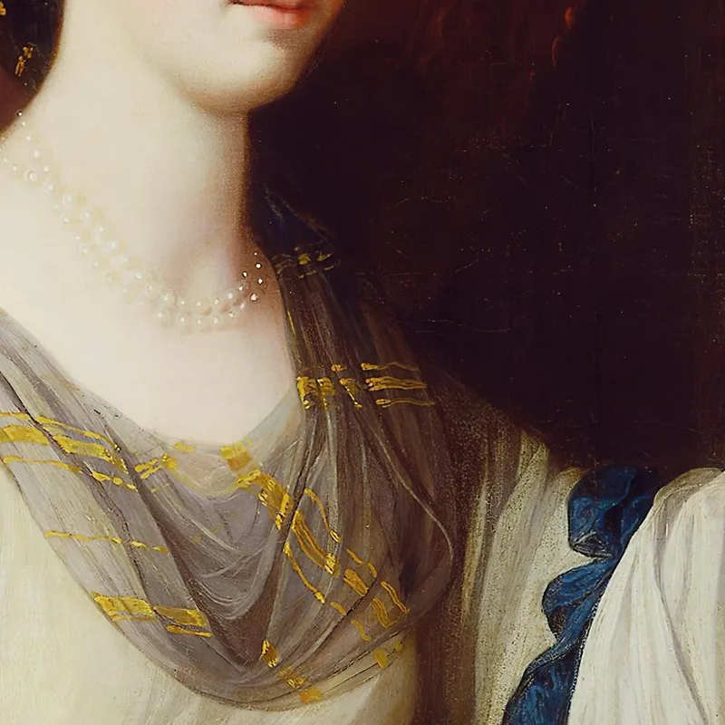 Ritratto Di Diana Mary Barker Benjamin West quadro stampa su tela