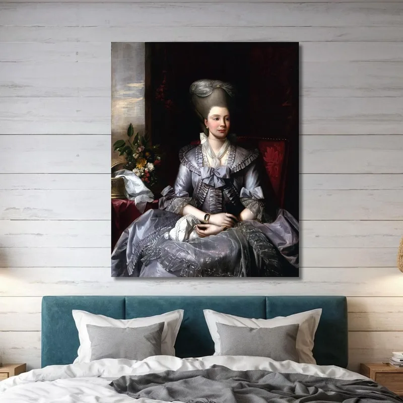 Porträt Von Königin Charlotte Benjamin West