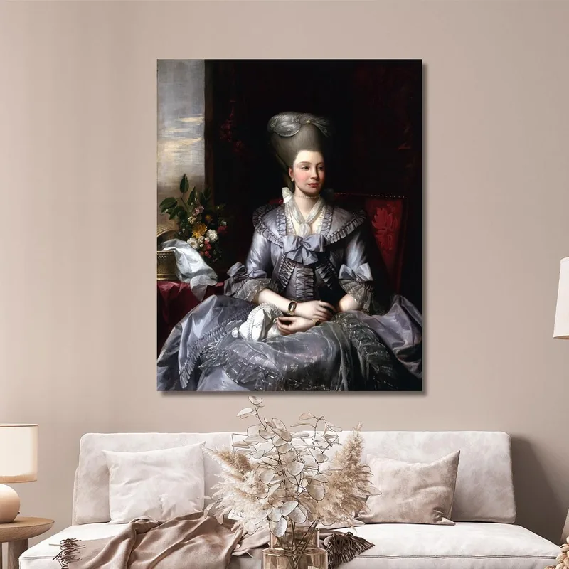 Porträt Von Königin Charlotte Benjamin West