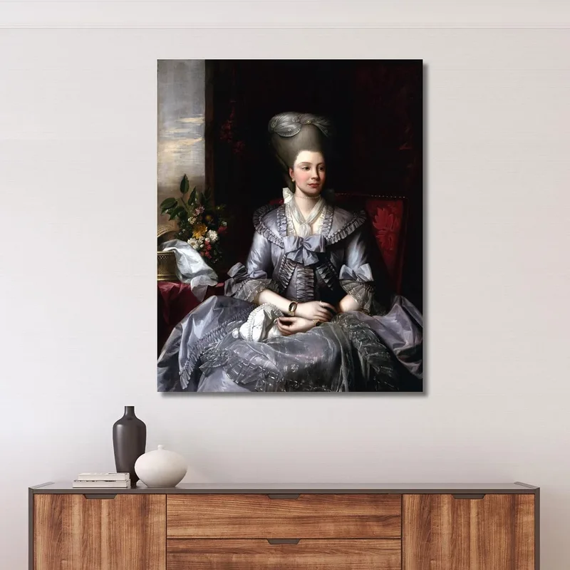 Porträt Von Königin Charlotte Benjamin West