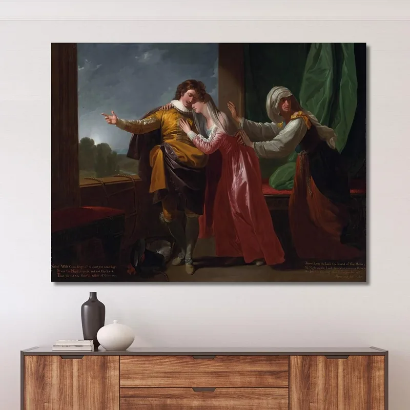 Romeo E Giulietta Benjamin West quadro stampa su tela