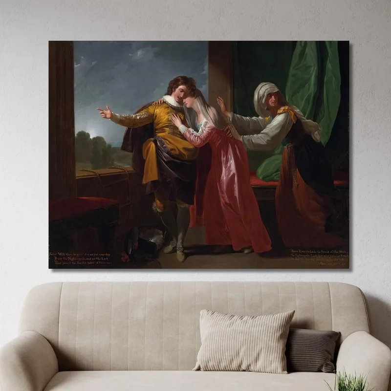 Romeo E Giulietta Benjamin West quadro stampa su tela