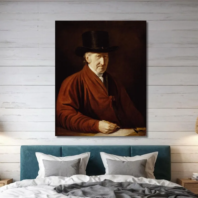 Auto Ritratto Benjamin West quadro stampa su tela