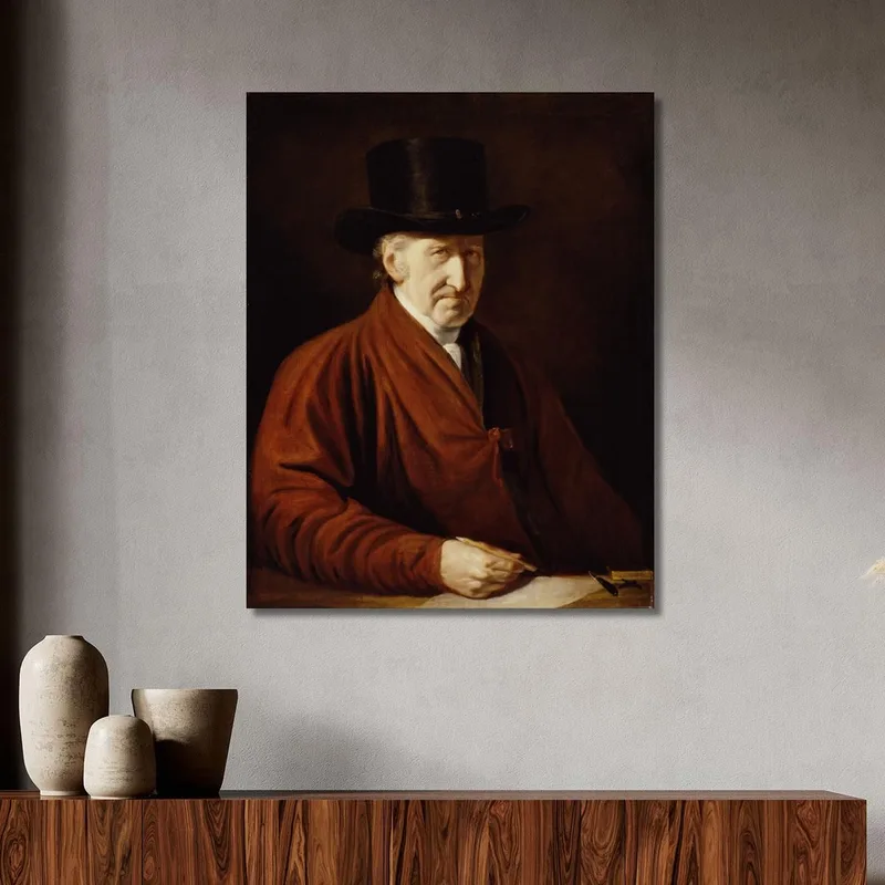 Auto Ritratto Benjamin West quadro stampa su tela