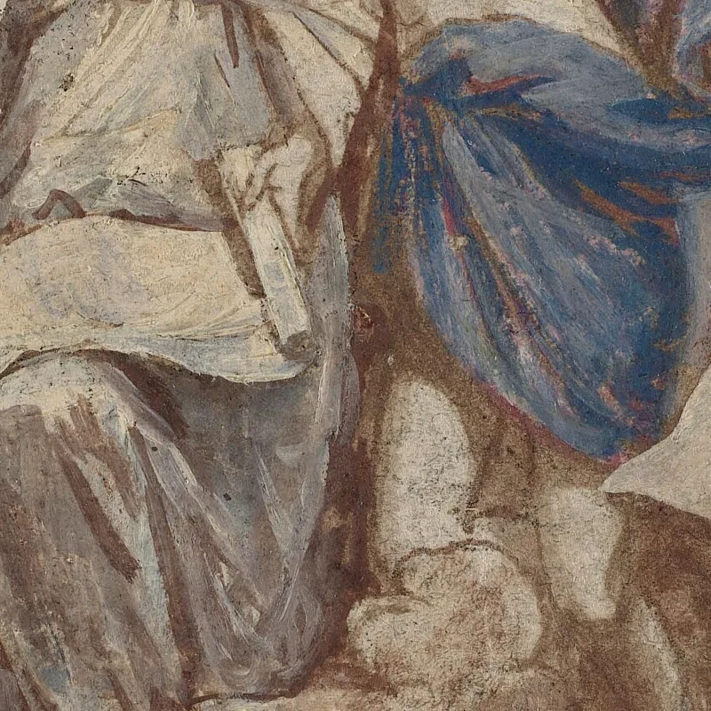 Estudio Para Un Cuadro De Los Ángeles Apareciendo A Los Pastores 1774 Benjamin West