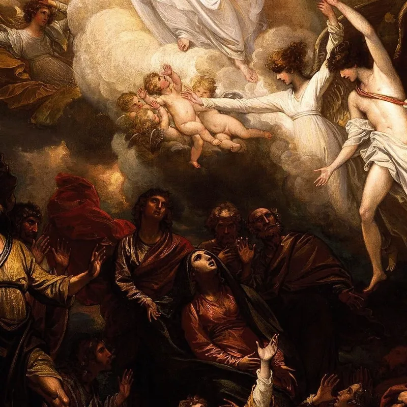 L'Ascensione Benjamin West quadro stampa su tela