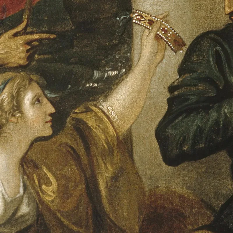 La Damigella E Orlando Benjamin West quadro stampa su tela