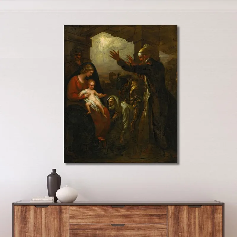 L'Offerta Dei Saggi Benjamin West quadro stampa su tela