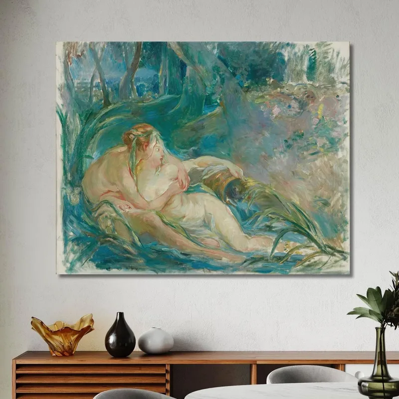 Apollon Offenbart Seine Göttlichkeit Der Schäferin Isse (Nach François Boucher) Berthe Morisot