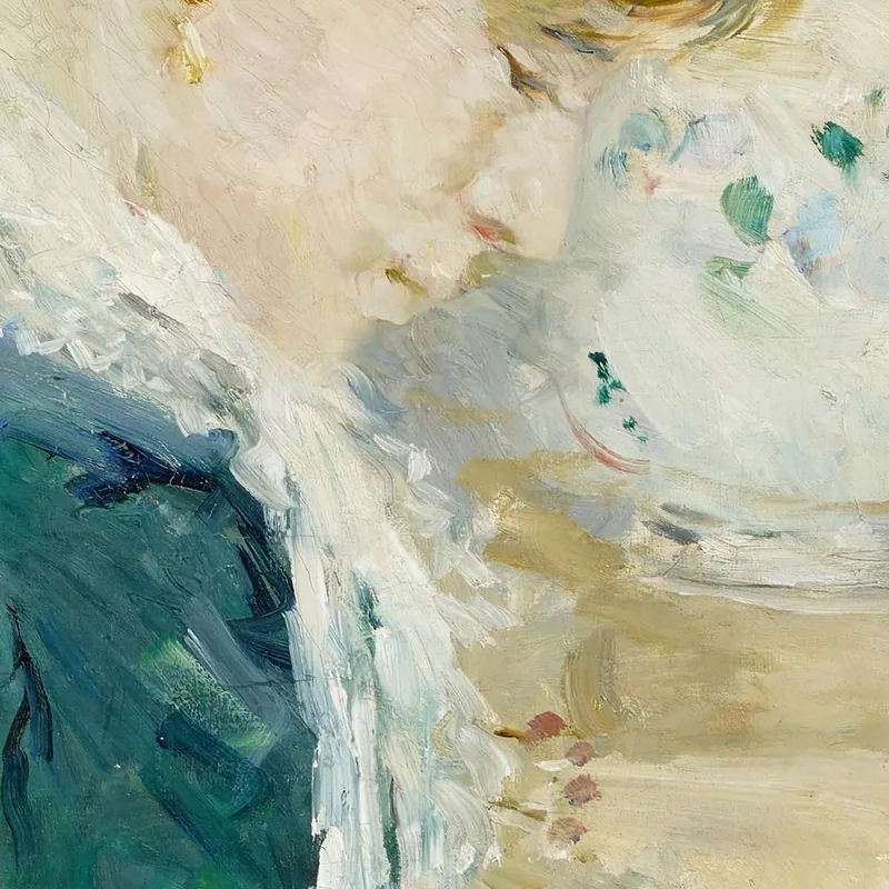 Mujer Cosiendo Berthe Morisot