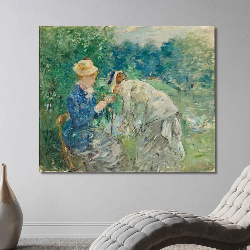 In The Bois De Boulogne Berthe Morisot