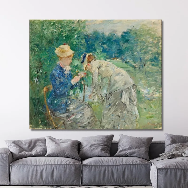 In The Bois De Boulogne Berthe Morisot