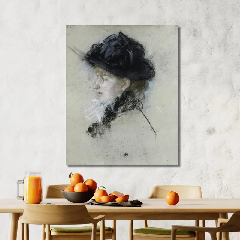 Mademoiselle Louise Riesener In A Hat Berthe Morisot