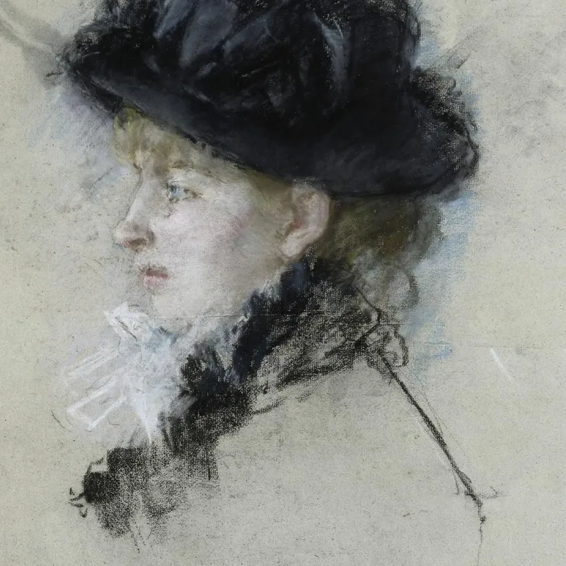 Mademoiselle Louise Riesener In A Hat Berthe Morisot