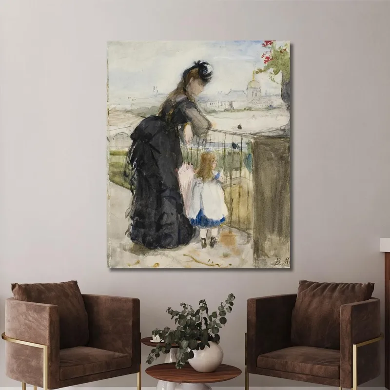Sur Le Balcon Berthe Morisot