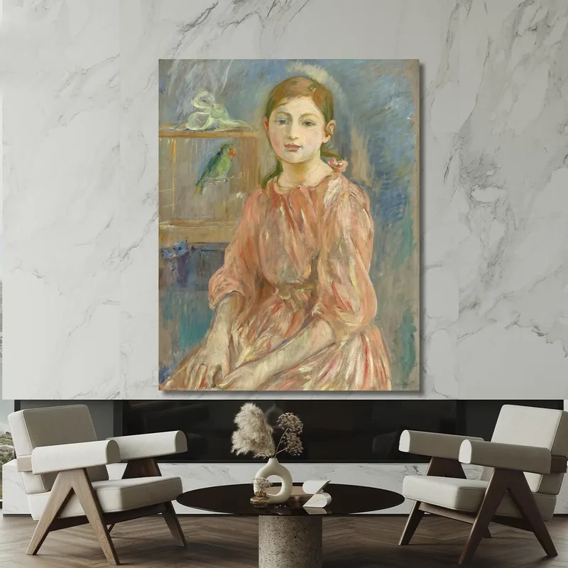The Artist'S Daughter With A Parakeet Berthe Morisot