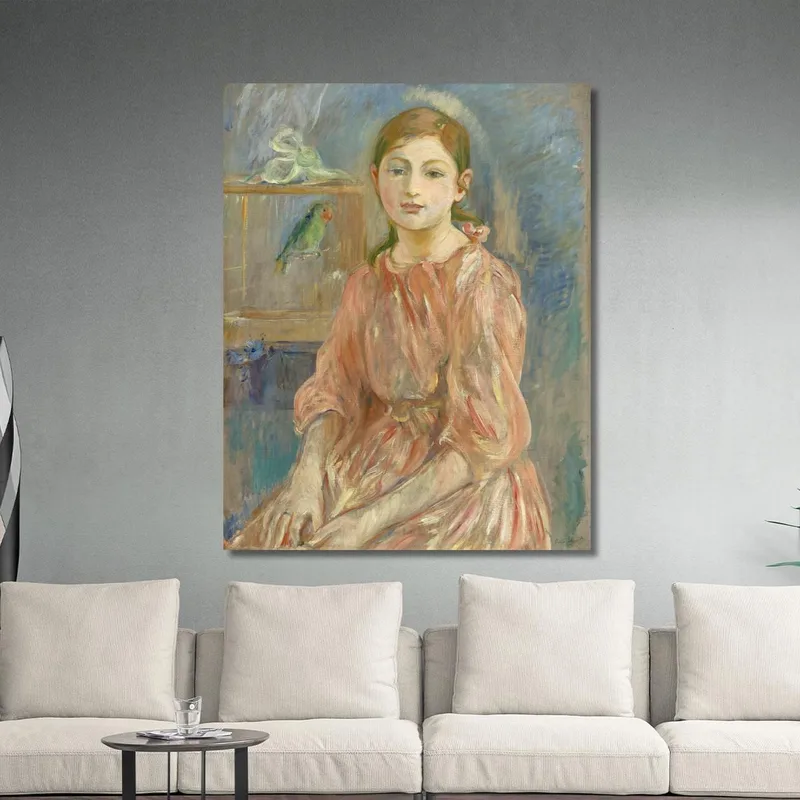 The Artist'S Daughter With A Parakeet Berthe Morisot