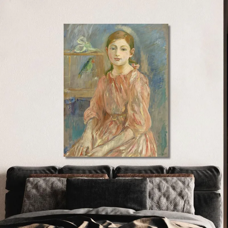 The Artist'S Daughter With A Parakeet Berthe Morisot