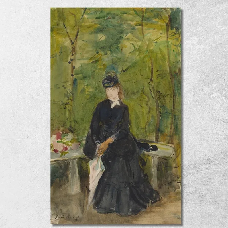 La Sorella Dell'Artista Edma Seduta In Un Parco Berthe Morisot quadro stampa su tela