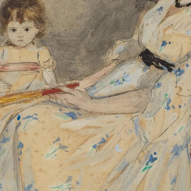 The Artist'S Sister Edma With Her Daughter Jeanne Berthe Morisot