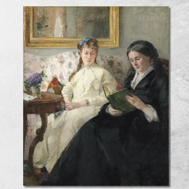 La Madre E La Sorella Dell'Artista Berthe Morisot quadro stampa su tela