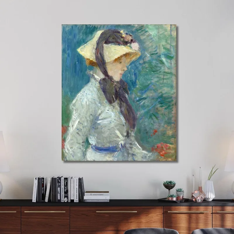 Young Woman With A Straw Hat Berthe Morisot