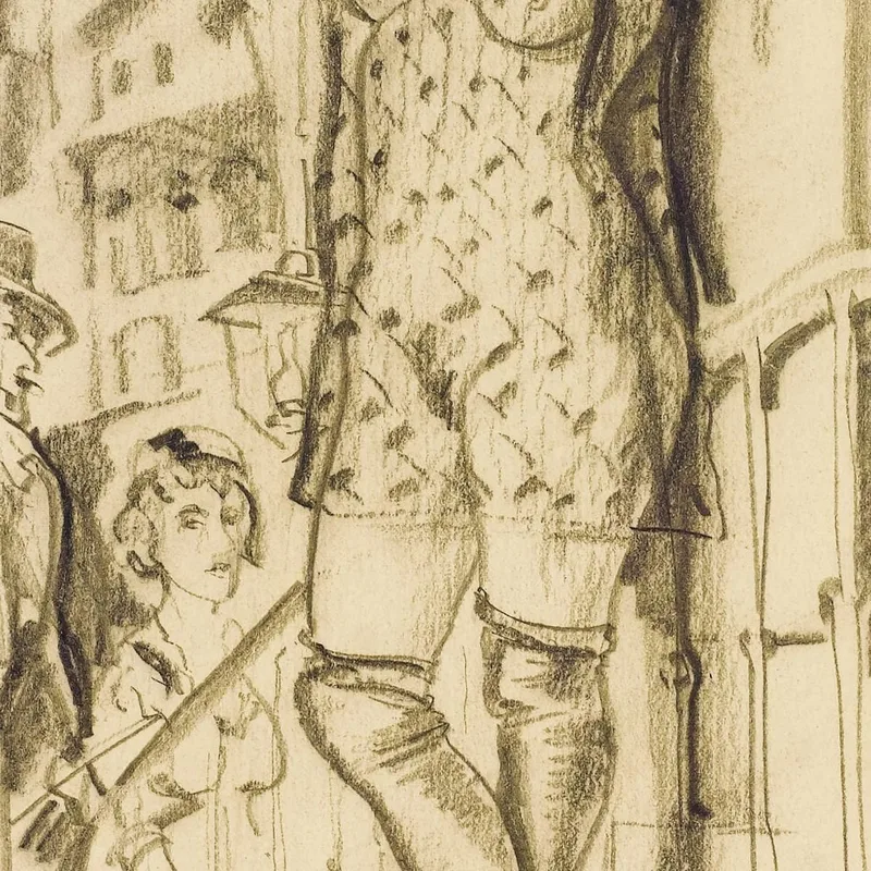 Prostitute In Doorway Boris Grigoriev