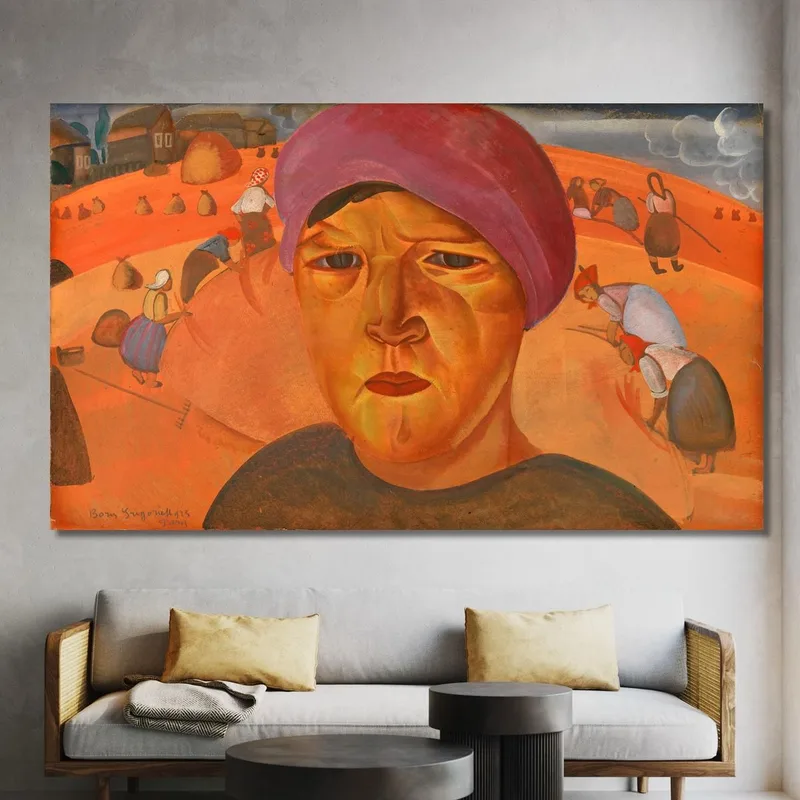 Mujer Campesina Rusa Boris Grigoriev