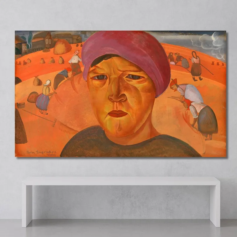 Mujer Campesina Rusa Boris Grigoriev