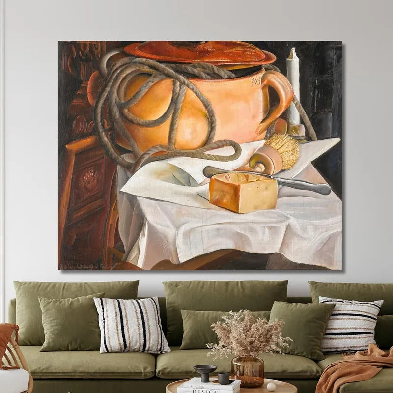 Stillleben Mit Kerze Boris Grigoriev