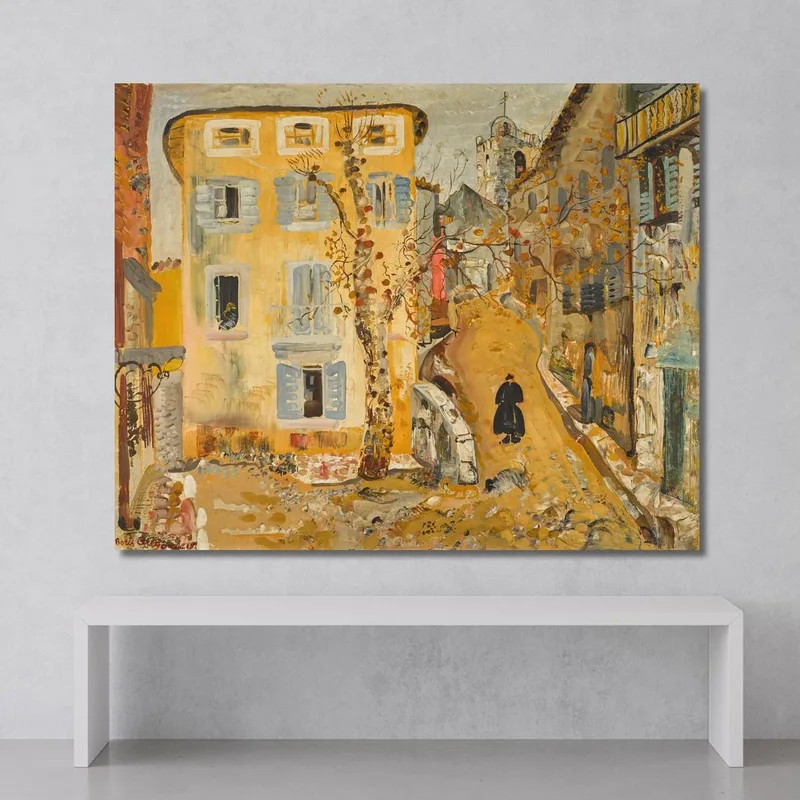 Street Scene In A Provincial Town Boris Grigoriev