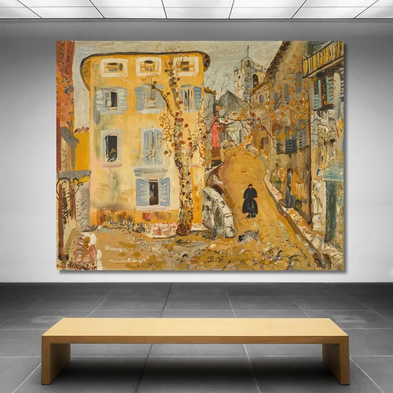 Street Scene In A Provincial Town Boris Grigoriev