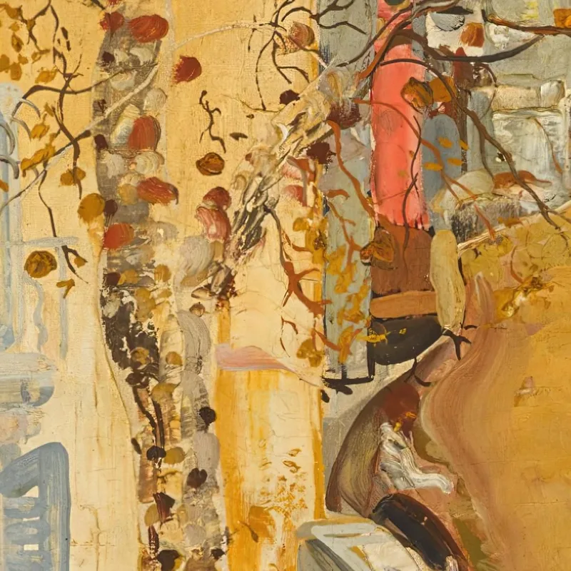 Street Scene In A Provincial Town Boris Grigoriev