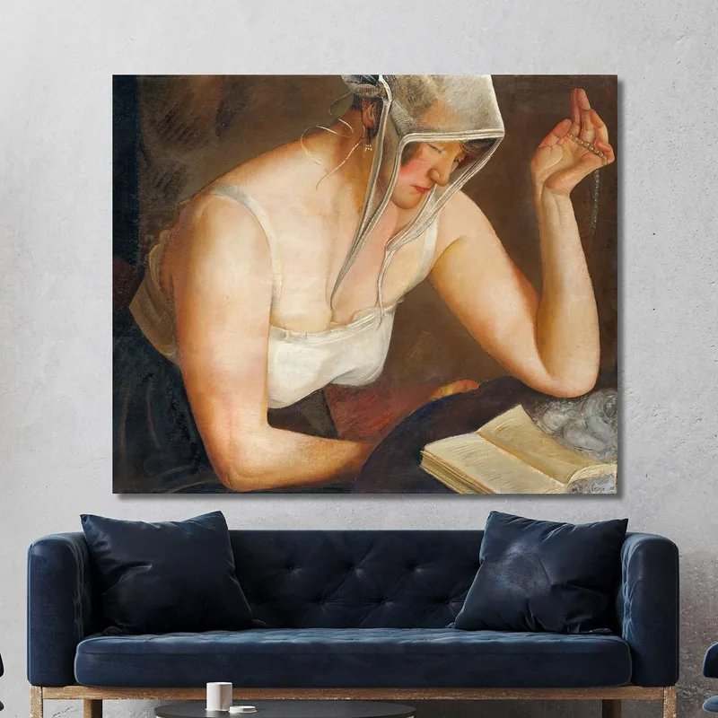 Woman Reading Boris Grigoriev