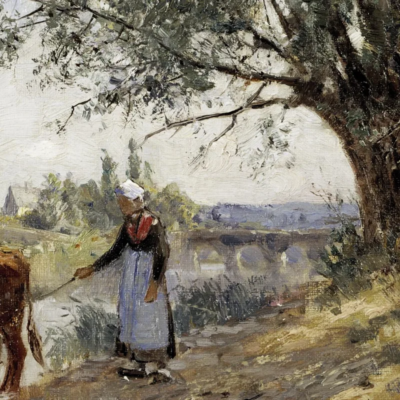 Campo Cerca De Grez-Sur-Loing Camille Pissarro